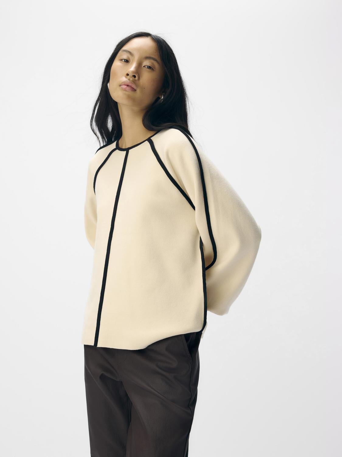 OBJREYNARD Pullover - Sandshell - VERO MODA & VILA Bergvik